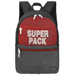 SCOOL Ranac za školu Teenage Superpack 45x30x14cm SC1660 crveno-crni