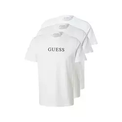 GUESS Majica  črna / bela / off-bela / naravno bela