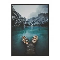 shumee PLAKAT V OKVIRJU 53x73 cm Čolni P959