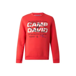 CAMP DAVID Majica modra/nočno modra/korala/bela