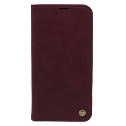 Maska za telefon LEATHER RETRO FLIP za Iphone 14 Plus, Bordo