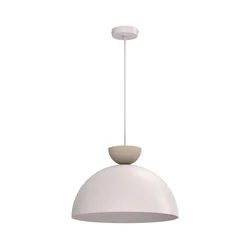 Luster na sajli NEVIS 1xE27/15W/230V, prečnik 38 cm, krem