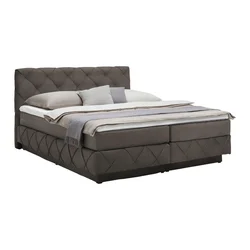 Premium Living Postelja Boxspring Cordoba, Temno Rjava, 160x200