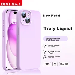 Divi Maska za mobilni telefon iPhone 15, Ljubičasta