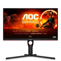 AOC 25G3ZM/BK Gaming monitor, 24,5/FHD/VA/240Hz/1ms/Freesync premium/Pivot/Crni