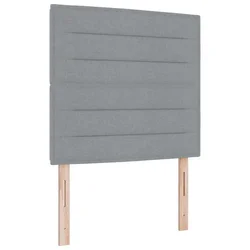 Vidaxl Vzglavje Svetlo siva 100 cm blago