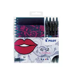 PILOT G-2 VICTORIA gel roler 0.7mm, set 1/4