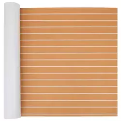 Prostirka za čamce Prugasti Smeđa i bijela 240 x 90 cm EVA