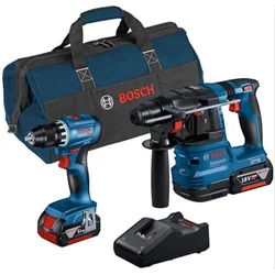 Bosch GBH 18V-22 + GSR 18V-45 + 2 x 18V 4,0Ah + torba, akumulatorski set ( 0615A50038 )