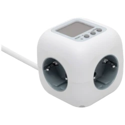 home Produžni kabl sa mjeračem potrošnje, 3 utičnice, 1.5 met. - CUBE2P