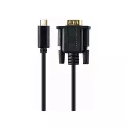 GEMBIRD A-CM-VGAM-01 Adapter USB-C na VGA-M, 2 m, Blister, Crni