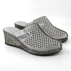 LP Fashion Ženske kožne papuče, Bele