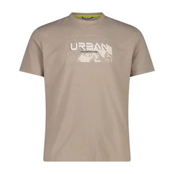 CMP MAN T-SHIRT, maja m.kr poh, rjava 36N6767