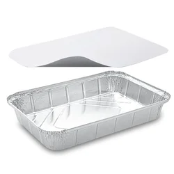 Skleda (ALU) kvadratna 315 x 211 x 51 mm 2000ml + pokrov [10 kompletov]