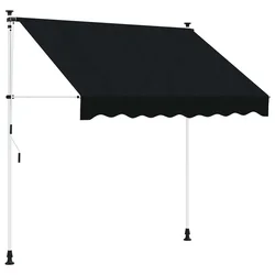 Ručno sklopiva tenda Crna 150 cm