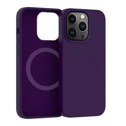 Maska Summer color Magsafe za iPhone 15 Pro, Tamnoljubičasta