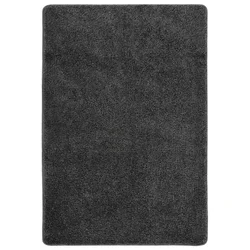 Vidaxl Košata preproga temno siva 160x230 cm nedrseča