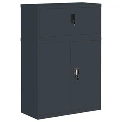 Ormarić za spise antracit 90x40x130 cm čelični