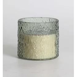 Homestar Dišeča sveča v steklu NATURE GREEN H9cm, Evergreen