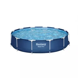 Bestway Bazen sa metalnom konstrukcijom Steel Pro, Sa filter pumpom,366x76 cm, Plavi