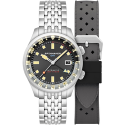 Spinnaker SP-5121-33 Mens Watch Bradner GMT Automatic 42mm 18ATM