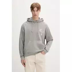 Tommy Jeans pulover s kapuco moški bombažen