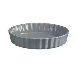 Tart dish, ceramics, 28cm/1.98L, Perle - Emile Henry