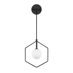 Opviq Geometri 11105 Zidna lampa, Crna