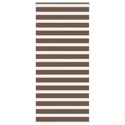 Zebra zavjesa Smeđa 115x200 cm Širina tkanine 110,9 cm Poliester