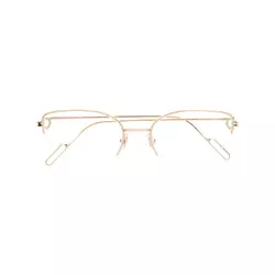 Cartier-cat eye glasses-unisex-Gold