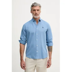 U.S. Polo Assn. Srajca moška z bombažem LINEN BLEND LS