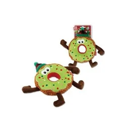 GiGwi Božična igrača pes Donut 21cm