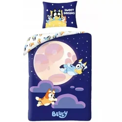 Bluey: Set posteljnega perila - 140 x 200 cm, 70 x 90 cm