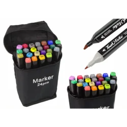slomart Set 24 dvostranskih alkoholnih markerjev LEAN TOYS Pro Touch + torba