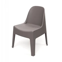 Prosperplast Stol MILANE 60 x 58 x 73,5 cm, zemeljsko rjava, plastičen Prosperplast