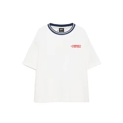 Pull&Bear Majica STWD COMMUNITY PLAYER mornarska / rdeča / bela