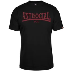 011Shop Muška majica kratkih rukava Antisocial, Crna