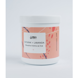 Du+ Cosmetics Masažna krema za lice, Šipurak i lavanda, 500ml