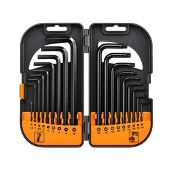 Komplet ključev TORX in HEX 18kos črn 67870