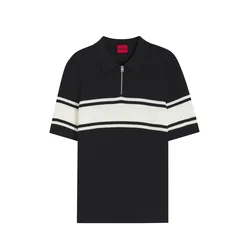 HUGO Pulover Sholton marine / bela