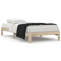 Vidaxl Posteljni okvir iz trdne borovine 100x200 cm