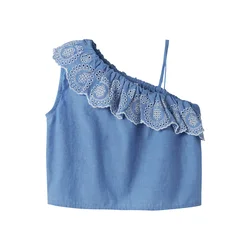 NAME IT Top NKFFERMA moder denim/bela