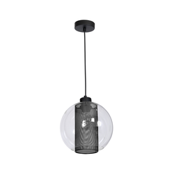 Crni luster FUNA 1xE27/60W/230V
