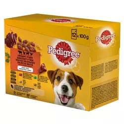 PEDIGREE Adult Piletina i janjetina / perad i govedina 12x100g