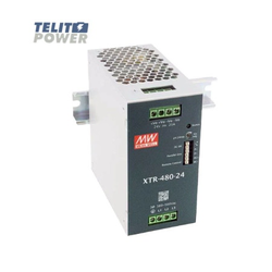 Mean Well XTR-480-24 – 480W trofazno DIN šinsko napajanje 24V, ultra slim ( 4974 )