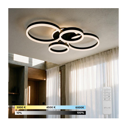 Brilagi - LED prigušiva stropna svetiljka ORBITS LED/49W/230V 3000-6000K + daljinski upravljač