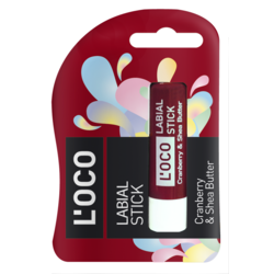 LOCO Labial, Cranberry i Shea Butter, 5.1g