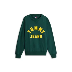 Tommy Jeans Majica NEW CLASSIC rumena/zelena