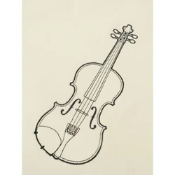 DP TORBA Z VIOLINO KREM/ČRNA VIOLINA