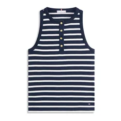 TOMMY HILFIGER Top mornarska/bela